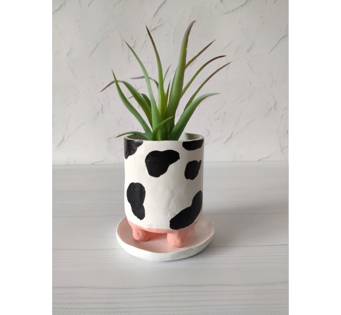 Cow pot with legs