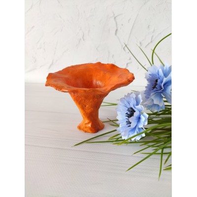 Chanterelle mushroom incense holder Forest decor Nature lover gift