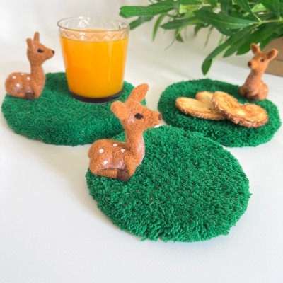 Fawn deer coasters