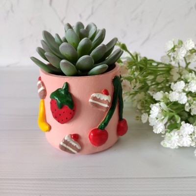 Cute fruit pot for plant