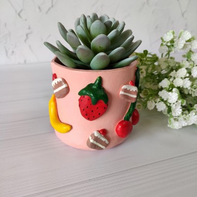 Cute fruit pot for plant