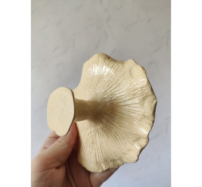 Checkered amanita mushroom incense holder