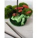 Cowboy frog incense holder