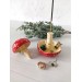 Inverted amanita mushroom incense stick holder