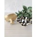 Checkered amanita mushroom tea light candle holder
