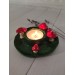 Amanita mushrooms tea light candle holder